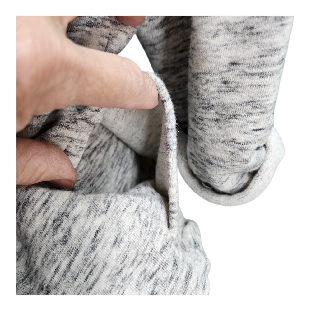 Pure Jill Sweatshirt MEDIUM Light Gray Cowl Neck Cotton Soft Touch Pockets - Picture 8 of 15